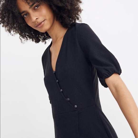 Madewell Cross Front Button Dress - Picture 2 of 9